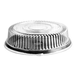 16" Black Round Catering Platter w/ Lid