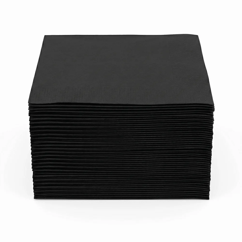 2-Ply Napkin Black 10x10