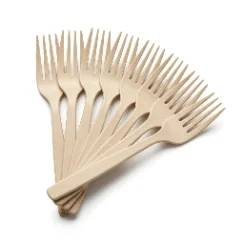 7" Plant Starch Forks, Beige HW