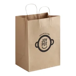 Kraft Bag 12 x 9 x 15.75 — Custom w/ Logo
