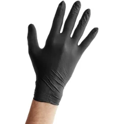 Nitrile Gloves, Black 5 Mil