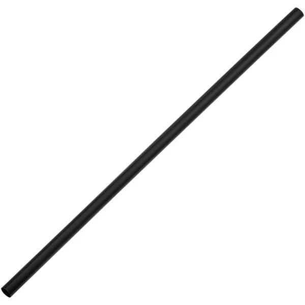 Plastic Straw, Black 5.75"